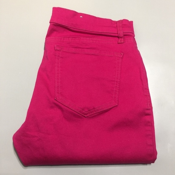 Old navy the rock star fuchsia pink jeans